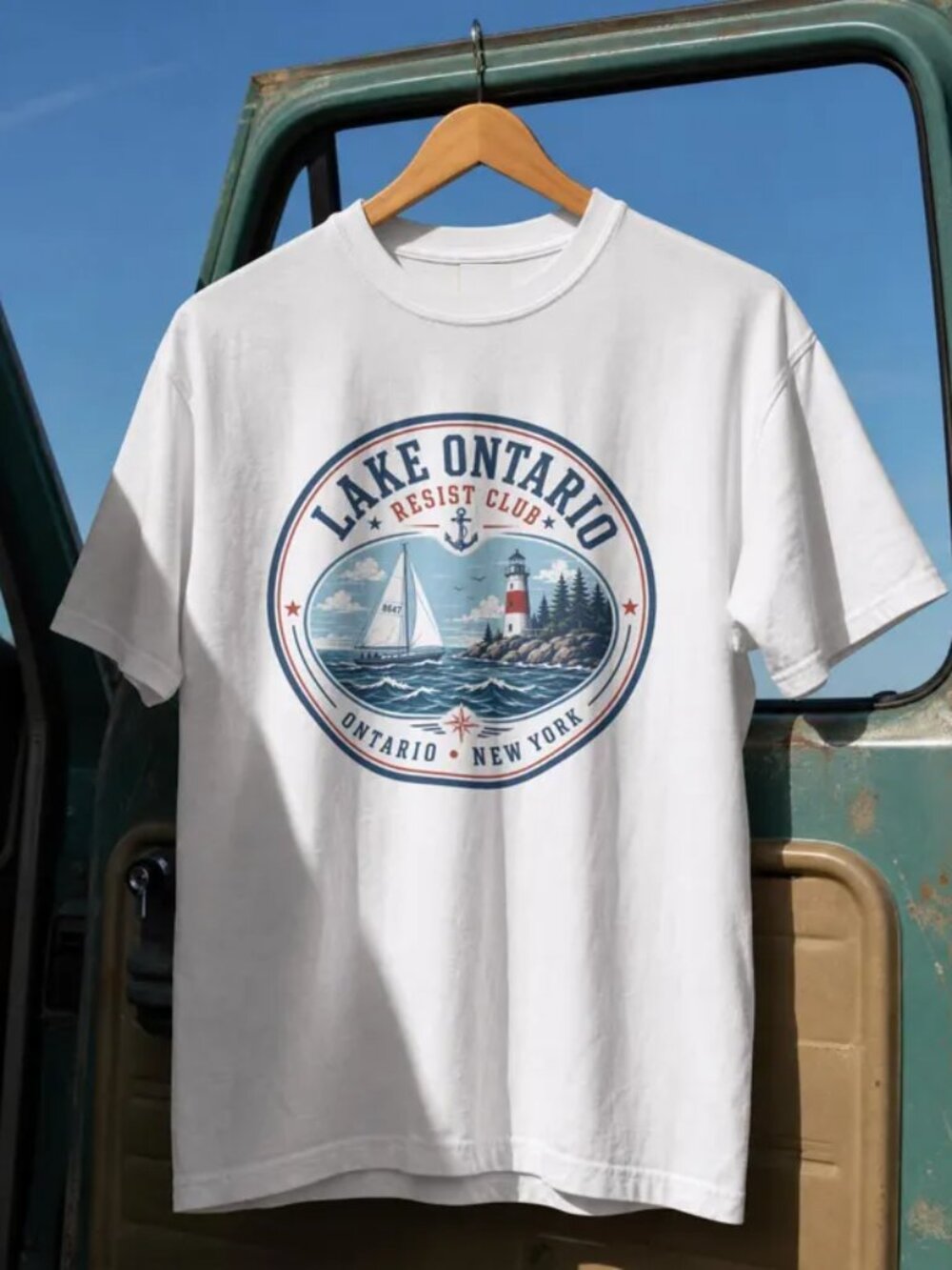 Lake Ontario Shirt, Great Lakes Lake Ontario Resist Club Shirt